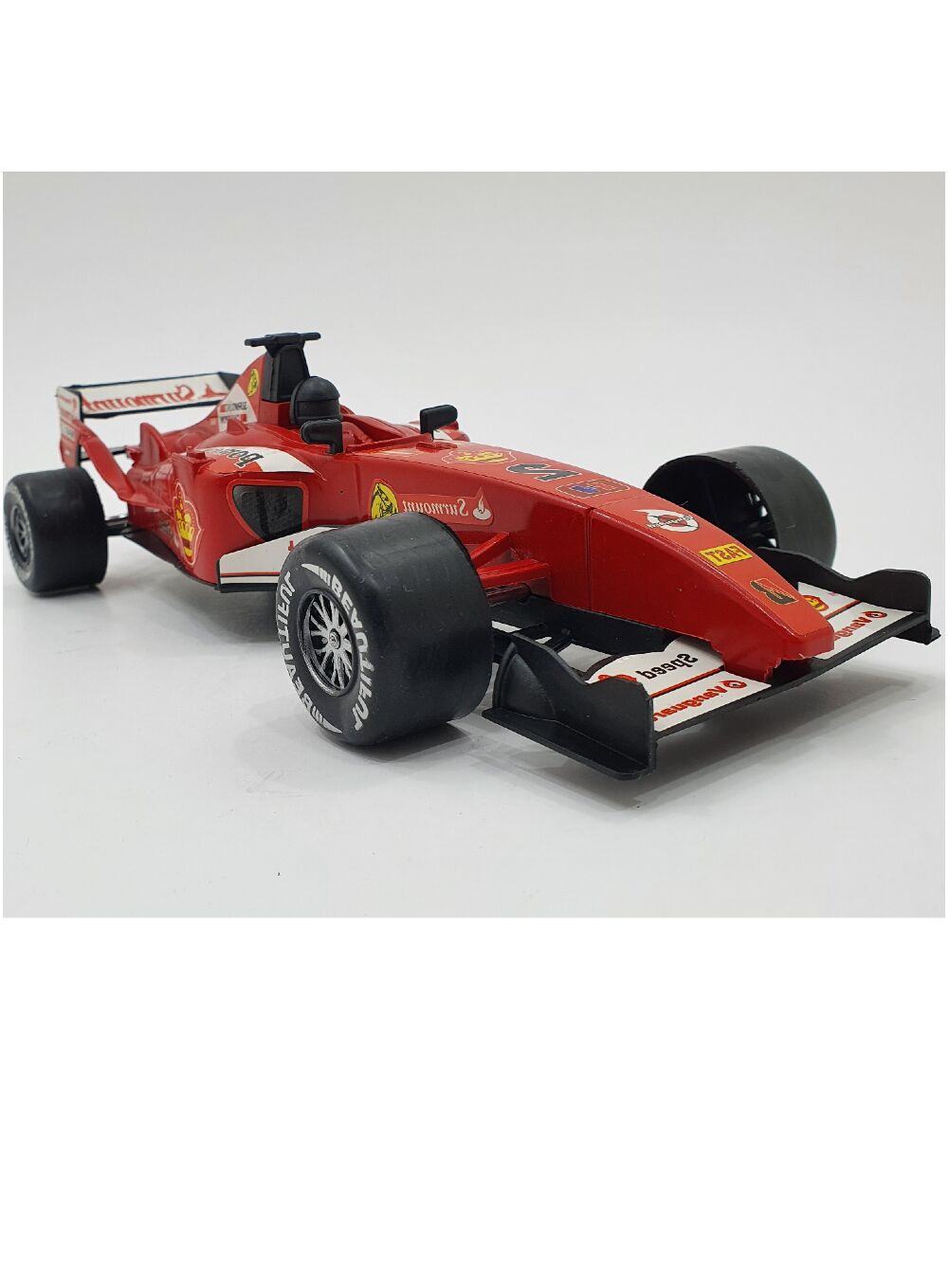 Brinquedo Carrinho Corrida Formula 1 A Fricção Com Som Prata